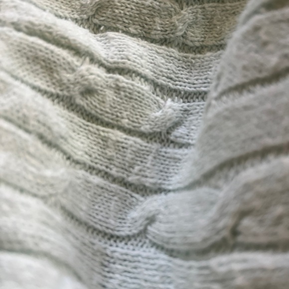 Vineyard Vines Light Mint Green Cable Knit Slub Sweater Size S 100% Cotton - Picture 3 of 7